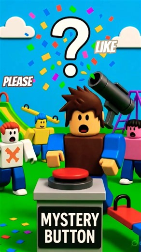 After press mystery button a bacon🤖robot #roblox