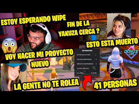 AGUS NUEVO PROYECTO WIPE ROL YAKUZA Y MAS STREAMERS OPINAN DE DOVUX (AGUSSS04 ,K4R3N , LILILU7DS ,)😊