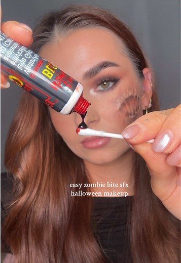 Easy Zombie Bite SFX Makeup for Halloween