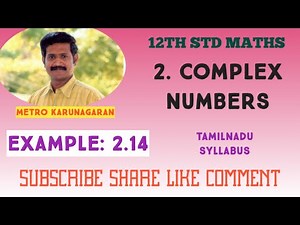 12th Std Example 2.14 Show that points 1, -1/2+i√3/2 and -1/2-i√3/2 are the vertices of an eq ∆