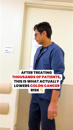 After treating thousands of patients, this is what actually lowers colon cancer risk 🔻👇 5. Removing polyps the moment they’re found 👉 Almost every colon cancer starts as a polyp. Removing it during the colonoscopy is the single most direct way we prevent cancer from ever forming 4. Cutting back on processed meat - it’s a confirmed carcinogen 👉 The WHO classifies processed meat as a Group 1 carcinogen - the same category as tobacco. Bacon, deli meat, hot dogs - these aren’t just “unhealthy.” 