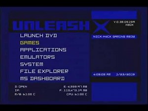 Original Xbox Damn Small Linux Installation