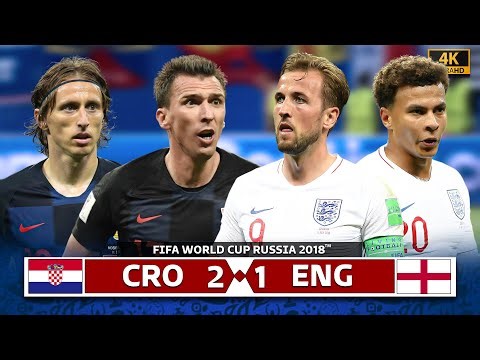 Croatia 2-0 England – England Took The Lead Until Croatia Struck Back ⚽WC 2018 4K 🎬