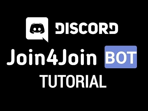 Join4Join (j4j) discord bot official tutorial || The best bot to get a lot of members!