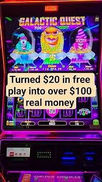 🚀 Galactic Quest Slot Machine – turned $20 in free slot play into a Big Win & Bonus Action! 🎰