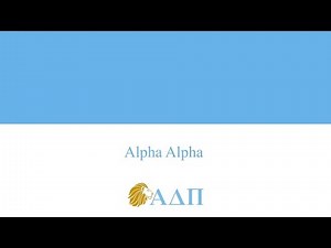 Alpha Alpha... Alpha Delta Pi Song