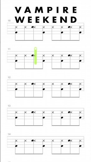 Vampire Weekend - Oxford Comma #drumnotation #chamisdrums