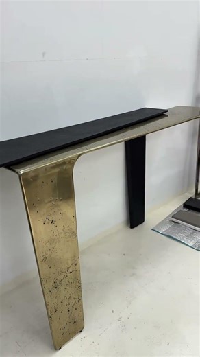 The Architecture of Balance | Sculptural Marble & Metal Console Table by Nextop
