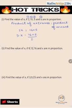 Ratio & Proportion ||☆🔥Hot Tricks🔥☆|| #MathsBridge2394 #viral #shorts #shortvideo #short #ssc #rrb