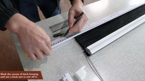 Yotache Retractable Screen Door, Aluminum Frame and Foldable Invisible Screen Mesh Keep Small Creatures Out for Single Front/Back Patio Sliding Doors, Magnetic Closure, Reversible Left/Right Opening