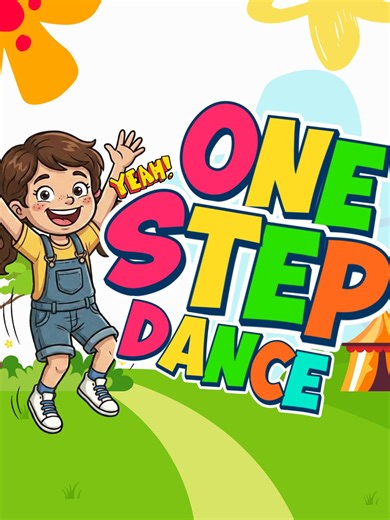 One step to the front 👣 One step to the back 👣 Clap 👏 stomp 👣 jump 🕺 spin 🔄 Move and dance with us! 🎶😄 #kidssongs #KidsDance #toddlermusic #FunForKids