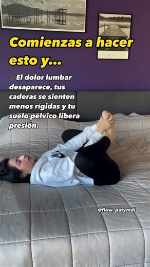 Un sencillo estiramiento 🙆‍♀️ para hacer en camita que tiene múltiples beneficios para nuestra