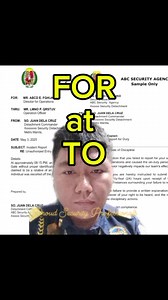 Report Writing Tamang paggamit sa FOR at TO. #reportwriting #securityguard #proudsecurityprofessionals | Proud Security Professionals