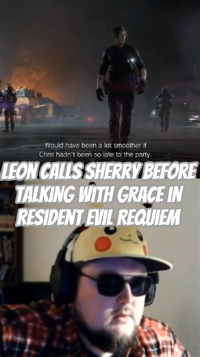 Leon calls Sherry before talking with Grace in Resident Evil Requiem