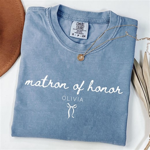 Comfort Colors® Custom Matron of Honor Shirt, Matron of Honor Gifts, Matron of Honor Tshirt, Matron of Honor Proposal Gift, Bridal Party Tee - Etsy