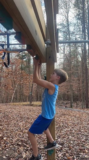 2.2K views · 1.1K reactions | Phew  In the zone - how many can he do next week? Last week was 10 this week 15…. Can we make it 20? #calistenics #bodyweightexercises #gripstrength #ninjawarrior #americanninjawarriortraining #grit | nolan_neverstopninja | Facebook