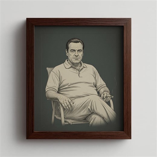 Mafia Portrait Art – Vintage Gangster Illustration, Masculine Decor (digital Download) - Etsy