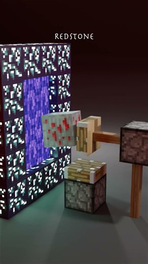 Minecraft Vs Real Life in the Neterh #3d #minecraft #blender
