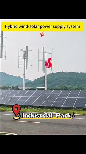 Industrial and commercial wind-solar hybrid power stations utilize both solar