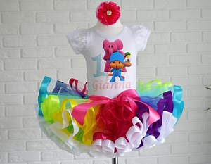 Personalized Pocoyo Birthday Tutu Outfit: Rainbow Party Set - Etsy Australia