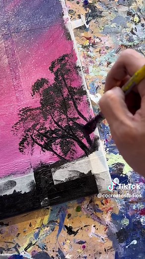 Fun paintig idea #artidea #paintingidea #funart #canvaspainting #cuteart