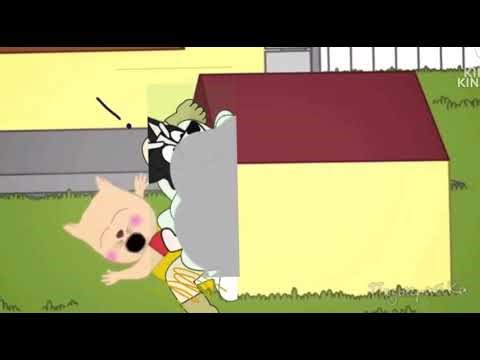 cat family fight cloud round 1 (English talking dogs)