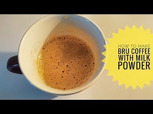 How to make BRU coffee with milk powder | Bru coffee recipe | how to make bru coffee at home