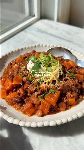 Sweet Potato Beef Chili - RECIPE IN DESCRIPTION