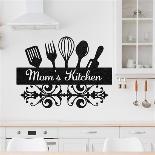 Custom Kitchen Metal Sign, Personalized Kitchen Wall Art, Cooking Gift, Farmhouse Kitchen Decor, Dining Room Decor - Etsy