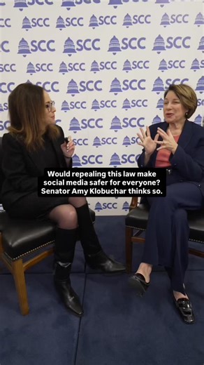 Shira Lazar on Instagram: "I got to interview Senator Amy Klobuchar about why creators matter for news and coverage, and how we hold social media platforms accountable. This conversation took place at the SCC Creator Summit at the U.S. Capitol. We talked about creators on the ground in Minnesota, how AI is accelerating misinformation, and why changing Section 230 is part of the conversation. FYI: Section 230 is a 1996 law that generally shields platforms from liability for user posted content, w