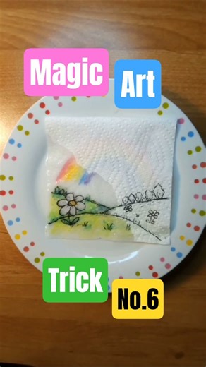Magic Art Trick For Beginners 🌈 no.6 #magicart #creative #art #artshorts