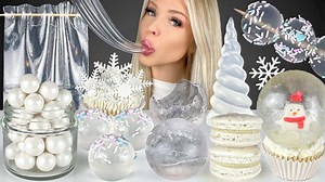 415K views · 4.8K reactions | ASMR Clear Snowy Food, Snow Globe...