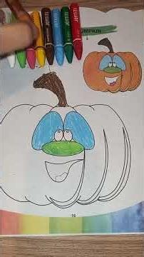 Pumpkin Coloring Page for Kids | Easy Pumpkin Drawing & Coloring #kidslearning #coloringbook