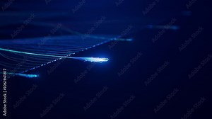 Loopable Close-up Animation of Colorful Branching AI Neural Network. Visualization of Large Language Models, Artificial Intelligence, Complex Algorithms, Chatbot and Machine Learning