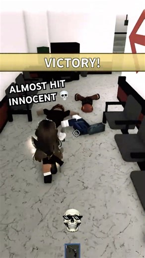 MM2 HERO WIN | #murdermystery2 #mm2 #shorts