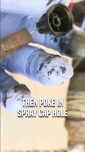 Stuck with a spray can that won't spray?