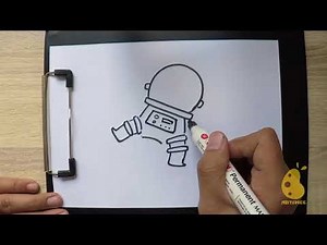 INTO THE SPACE !! || How to Draw astronaut