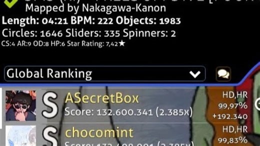 【王朝陨落】cookiezi sniped on FREEDOM DiVE [FOUR DIMENSIONS]