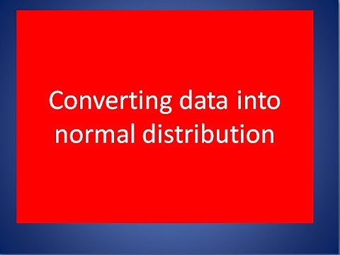 Correcting data problem: Non Normal Distribution to Normal Distribution