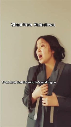 Nothing like doing one woman Hadestown in full costume #hadestown #eurydice #musicaltheatre