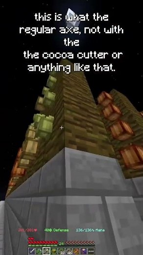 Are cocoa beans with farming in Minecraft hypixel skyblock #minecraft #hypixel #skyblock