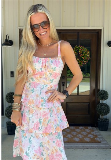 Chic Summer Wedding Guest Floral Dress