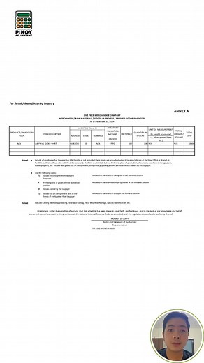 BIR TAX FILING | BIR Inventory List for Shopee Lazada and Tiktok Shops | How to Fill out the inventory list STEP BY STEP tutorial #BIR #lazada #shopee #tiktokshop #onlineshop #freelancer #taxes #birtax #pinoyaccountant #pinoycpa #accounting #taxation #pinoyakawntant | Pinoy Akawntant