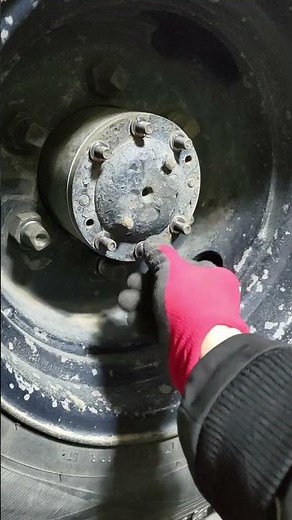 Remove the axle shaft cone washer #truckmaintenance