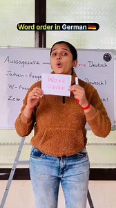 "Word order in German" (learn german, german for beginners, german grammar basics, german sentence structure, a1 german, german class) #LearnGerman #GermanForBeginners #DeutschLernen #LearningGerman #GermanClass #BeginnerGerman | Globio