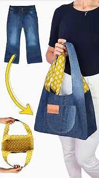 DIY Hobo Bag from old Jeans easily Miarti🪡🧵✂️ 👜✌️