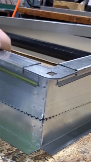 Duct Fab on Instagram: "Assembling Ductmate frame and then securing to Flexible Duct Connection #ductwork #ductmate"