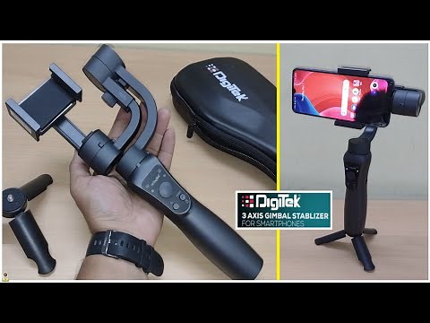 Digitek 3-Axis Gimbal 🔥 Unboxing | Stabilizer for Phone & GoPro, 12 hrs backup ⚡, FPV & 360° mode