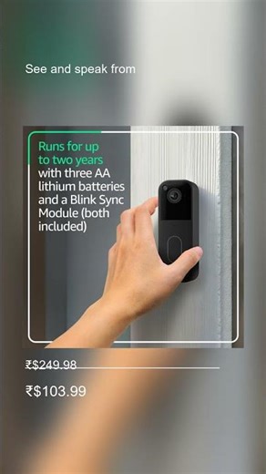 🔥 All-new Blink Video Doorbell + Outdoor 4 – Wireless smart security cameras, head-to-toe HD view, t