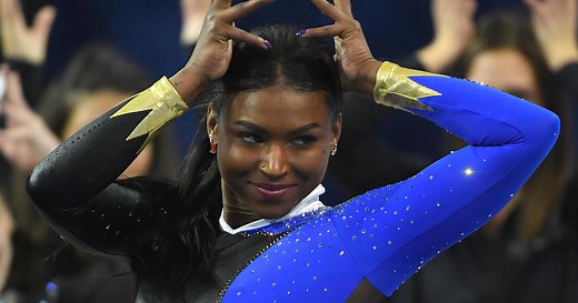 UCLA gymnast's floor routine goes viral